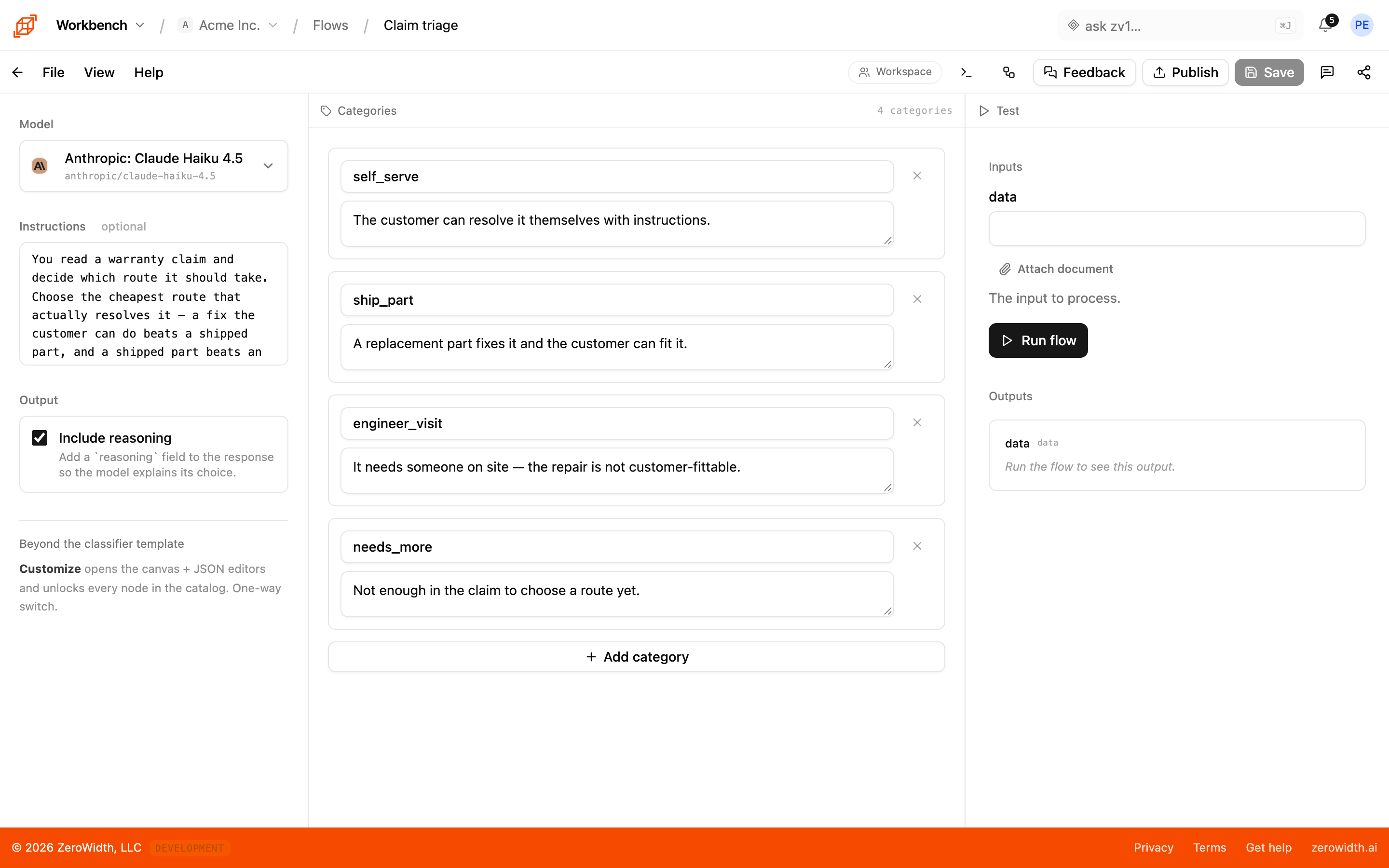 Workbench: Build an agent and try it out as you go